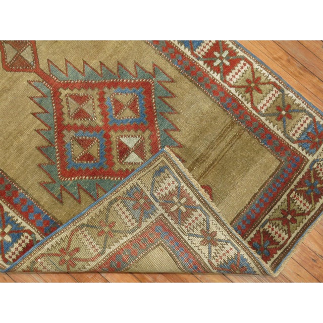 Antique Zabihi Collection Persian Bakshaish Runner - 3'4" x 14'1" For Sale - Image 4 of 10