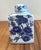 Chinoiserie Blue and White Chinoiserie Rectangular Small Floral Ginger Jar For Sale - Image 3 of 7