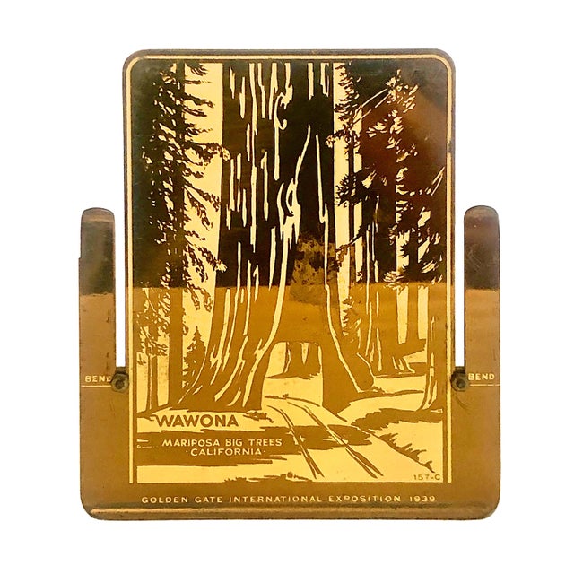 1939 Golden Gate International Exposition Pair of Souvenir Bronze Bookends For Sale - Image 4 of 7