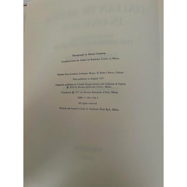 Italian Drawings in Oxford by Terisio Pignatti, First English Publication, 1977 Hardcover Book For Sale - Image 4 of 13