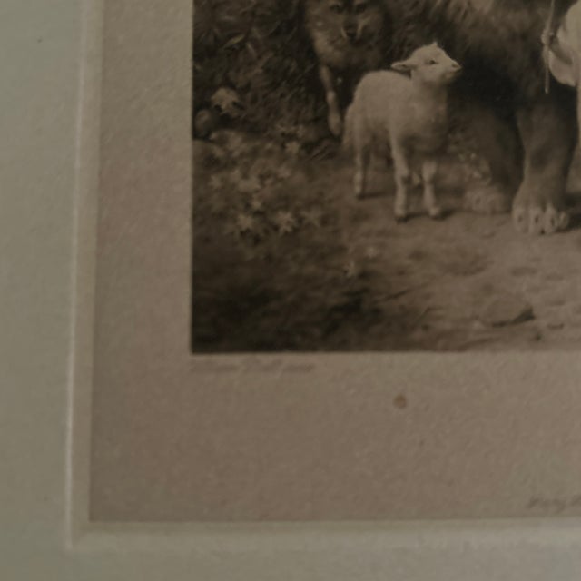 Late 19th Century 1896 Print “Peace” a Little Child Shall Lead Them by William Strutt For Sale - Image 5 of 7