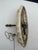 Vintage Art Deco Ivory & Gold Porcelain Pull-Chain Ceiling Light For Sale - Image 9 of 11