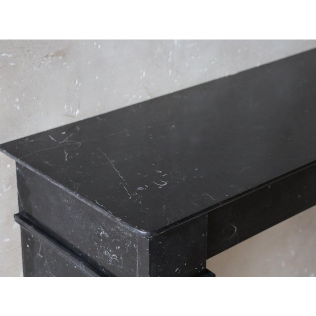 Antique Dutch Black Marble Mantel Piece, 1890s For Sale - Image 5 of 14
