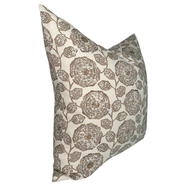 ⭐️ Ships Within 2 Days On the Front: Floral Printed Fabric On the Back: Ivory Linen Fabric Fabric Content: 100% Linen All...