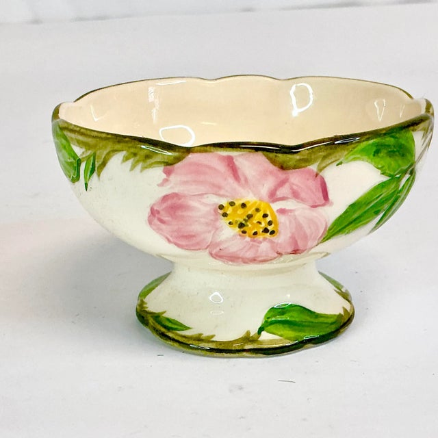 Rose Mid-Century Americana Boho Chic Franciscan Desert Rose Sherbet Cups - Set of 7. For Sale - Image 8 of 13