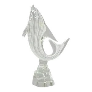 Vintage Vetri Murano Crystal Glass Italian Dolphin Fish Figure Sculpture