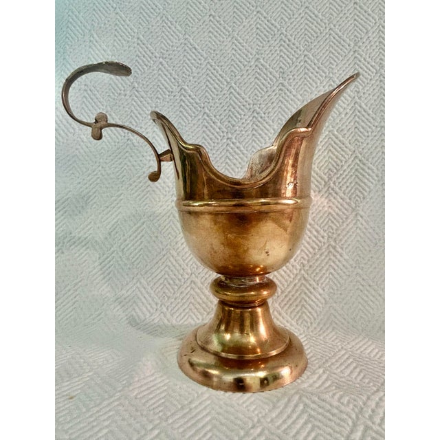 Mid 20th Century Mid 20th Century Brass Pedestal Ewer or Lavabo Water Vessel For Sale - Image 5 of 11