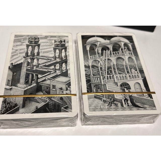 1992, vintage set of Piatnik brand playing cards, sealed and unopened, from Austria. This is the "Up and Down" set by...