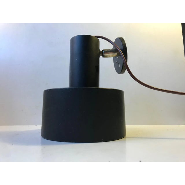Black Danish Minimalist Black Sconce from Louis Poulsen, 1970s For Sale - Image 8 of 8
