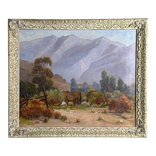 Early 20th Century California Impressionist Plein Air Landscape Painting Attributed to Dana Bartlett For Sale