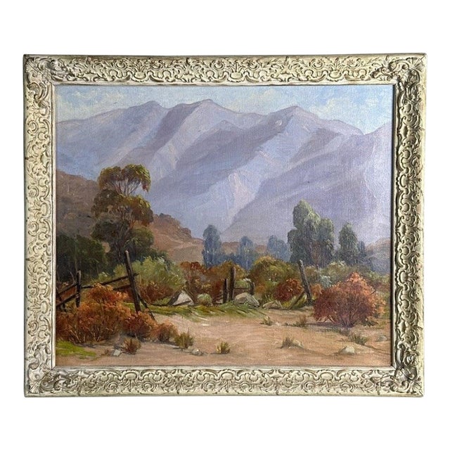 Early 20th Century California Impressionist Plein Air Landscape Painting Attributed to Dana Bartlett For Sale
