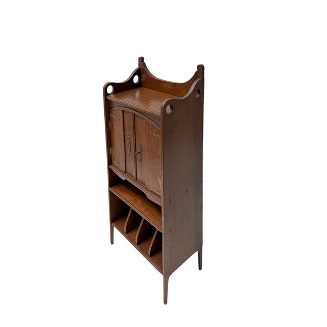 Arts and Crafts Art Nouveau Cabinet by H.P. Mutters and Zoon, the Hague, 1900s For Sale - Image 5 of 14