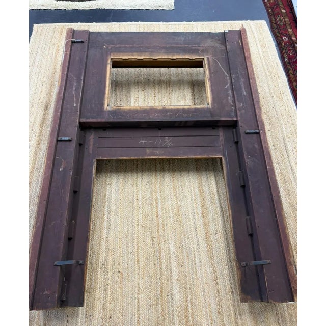 Antique Tiger Oak Fire Surround For Sale - Image 9 of 12