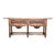 Early 20th Large Carved Walnut Console Table With Two Drawers For Sale