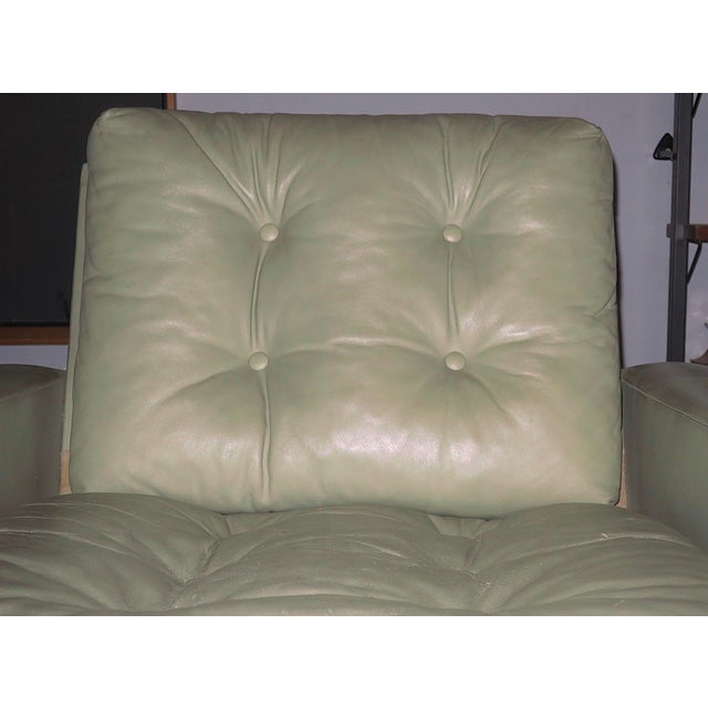 Mid-Century Leather Lounge Chair, 1950s For Sale - Image 5 of 8