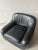 Animal Skin Italian Black Leather Lounge Chair, Italy, 1970s For Sale - Image 7 of 8