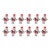 Rustic Plush Santa Ornament (Set of 12) For Sale - Image 3 of 3