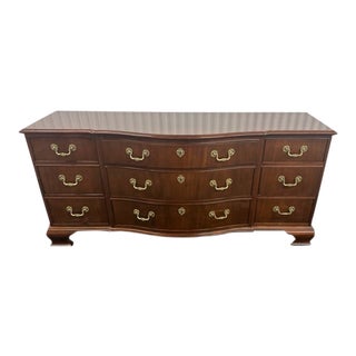 1960s Baker Mahogany Lowboy Dresser For Sale