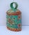 Arts & Crafts Vintage Swiss Cow Bell Metal Decorative Emboss Hand Painted For Sale - Image 3 of 4