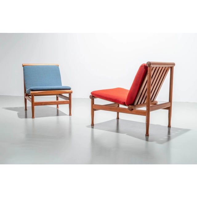 Søborg Møbelfabrik Lounge Chairs in Teak by Kai Lyngfeld Larsen for Søborg Møbelfabrik, 1960s, Set of 2 For Sale - Image 4 of 9