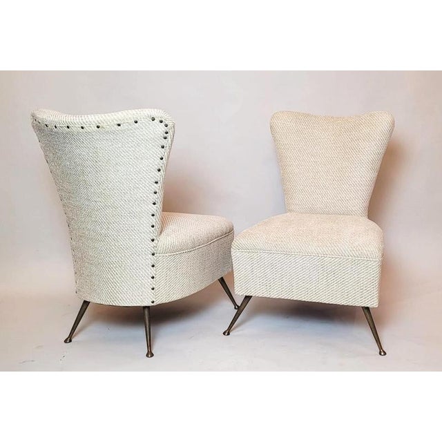 Pair Of Small Armchairs - New Upholstery