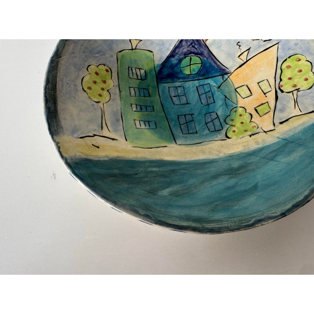 1970s 1970’s Vintage Ketsiland Handmade & Hand-Painted Art Ceramic Bowl For Sale - Image 5 of 12