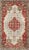 Red Layered Medallion Vintage Turkish Area Rug Oushak With Geometric Motifs For Sale - Image 8 of 8
