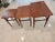 Mid-Century Modern 1960 Danish Teak Nesting Tables Set of Three For Sale - Image 3 of 12