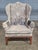 Late 20th Century Tiger Maple Williamsburg Style Hepplewhite Wingback Chair For Sale In Cleveland - Image 6 of 10