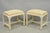 Vintage Hollywood Regency Rattan Pencil Reed Stools by American Drew - A Pair For Sale - Image 14 of 14