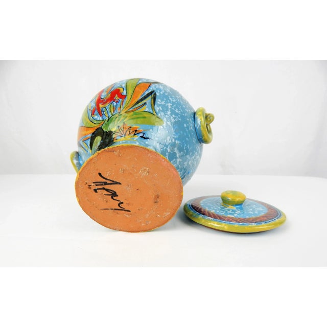 Mid-Century Italian Jar & Lid For Sale - Image 11 of 12