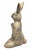 Vintage Cast Iron Meditating Yoga Hare Statue For Sale - Image 4 of 12