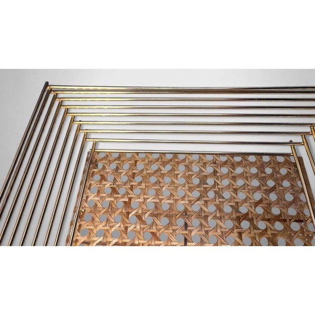 Christian Dior Style Lucite and Vienna Straw Basket For Sale - Image 10 of 18