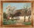 Cottage Behind Blossoming Trees, 1941, Oil Painting on Canvas, Framed For Sale - Image 7 of 7