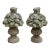 Vintage Concrete Garden Fruit Baskets Statues Urns, a Pair For Sale
