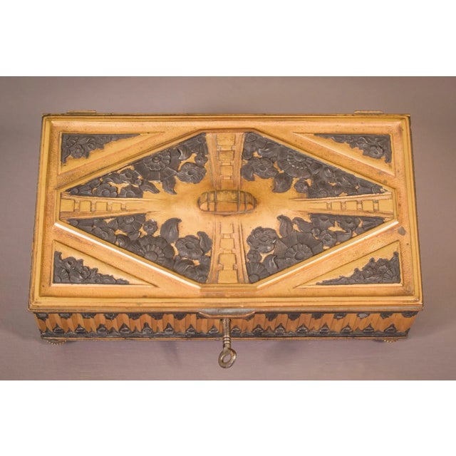 This precious box is magnificently decorated with ornate patterns. The outstanding detail makes this an exquisite piece,...