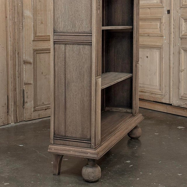 19th Century Renaissance Revival Stripped Oak Open Bookcase For Sale - Image 14 of 18