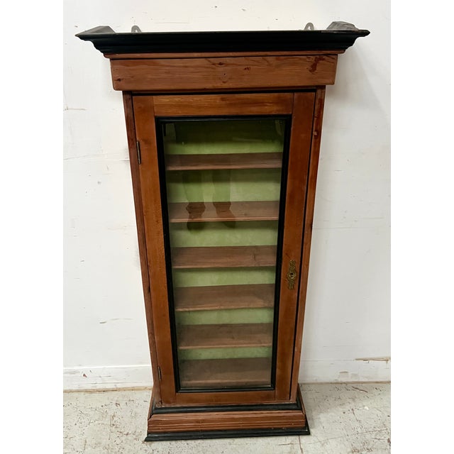 Louis Philippe Style Wall Display Case in Natural Wood, 1800s For Sale - Image 10 of 11