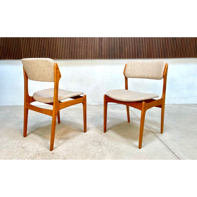 Model 49 Dining Chairs in Teak by Erik Buch for O.D. Møbler, Denmark, 1960s, Set of 4 For Sale - Image 4 of 18
