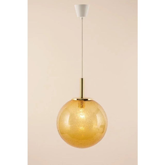Murano Ball Pendant Light by Doria, Germany, 1970s For Sale - Image 6 of 14