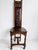 Gothic Vintage Gothic Revival Oak Hall Chair With Carved Back and Casters For Sale - Image 3 of 12