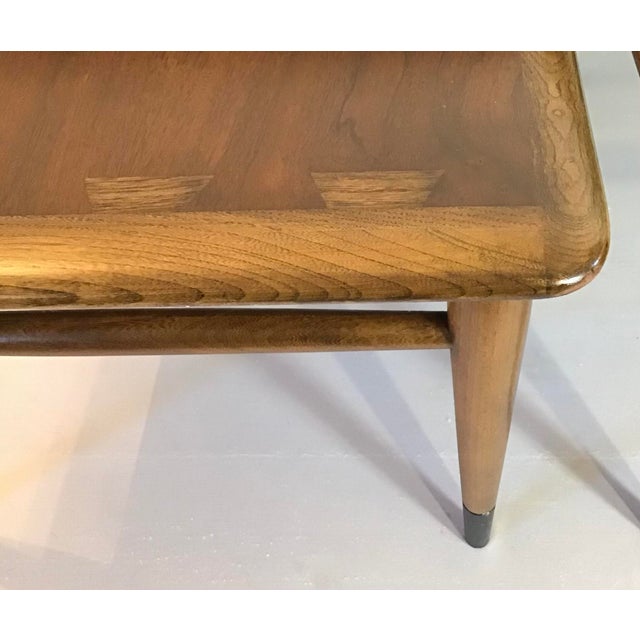1960s Lane Acclaim MidCentury Modern Dovetail Coffee Table and 2 End