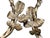 1910s Cast Brass Wall Sconces With Trailing Vines and Leaves Original Antique Patina - a Pair For Sale - Image 10 of 11