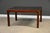 Vintage Solid Mahogany and Brass Dining Table For Sale - Image 4 of 13