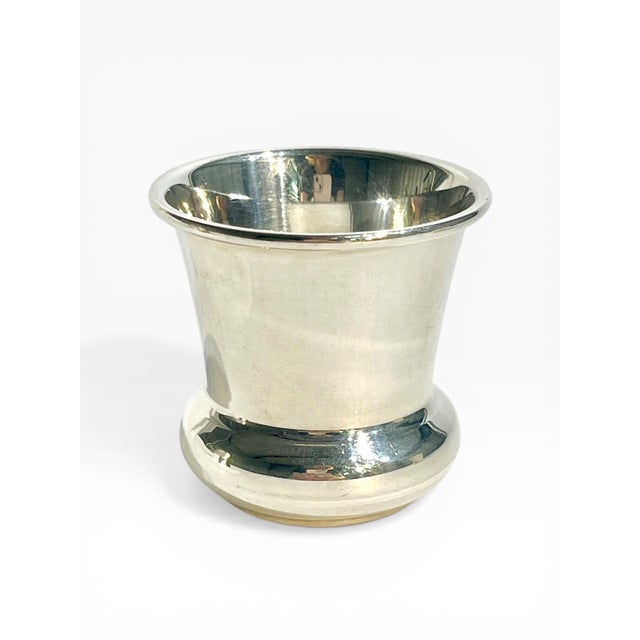 Art Deco French Silver Plate Small Cups Matchstick Holders - Set of 3 For Sale - Image 9 of 13