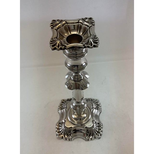 James Dixon & Sons Exquisite & Rare Silver Candlestick by James Dixon & Sons. For Sale - Image 4 of 18