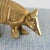 Mid-Century Modern Vintage Solid Cast Brass Armadillo Figure For Sale - Image 3 of 17