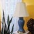 Vintage Blue Porcelain Urn Lamp With Brass Base - Hollywood Regency For Sale - Image 17 of 18