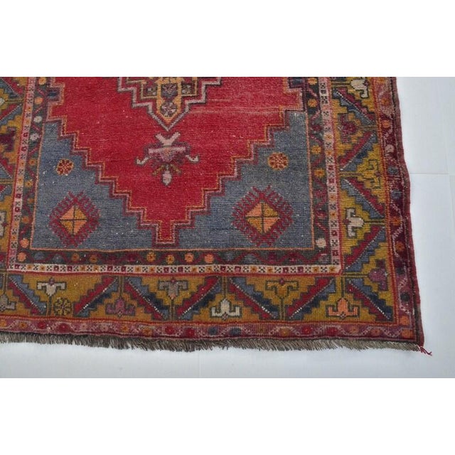 Decorative Red Floor Carpet For Sale - Image 10 of 10