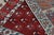 Red Rug & Kilim’s Yomut Ensi Style Rug in Red and White With Geometric Patterns For Sale - Image 8 of 8